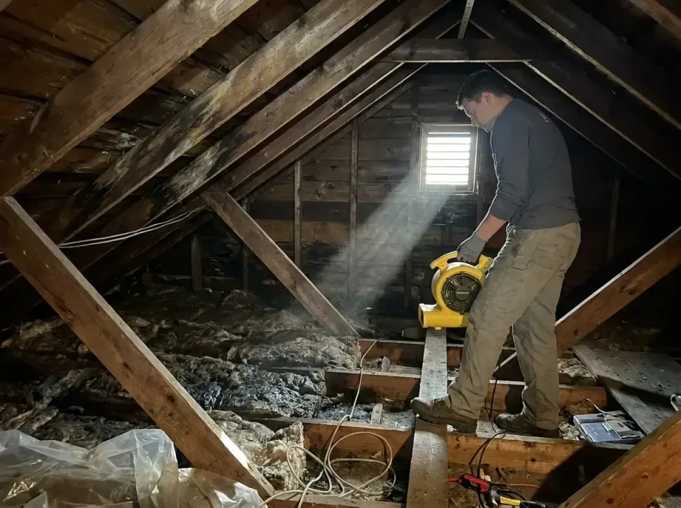 attic-water-damage-drying-proc-007 — frequently asked questions, Emergency Water Extraction & 24/7 Flood Response in Caruthe…